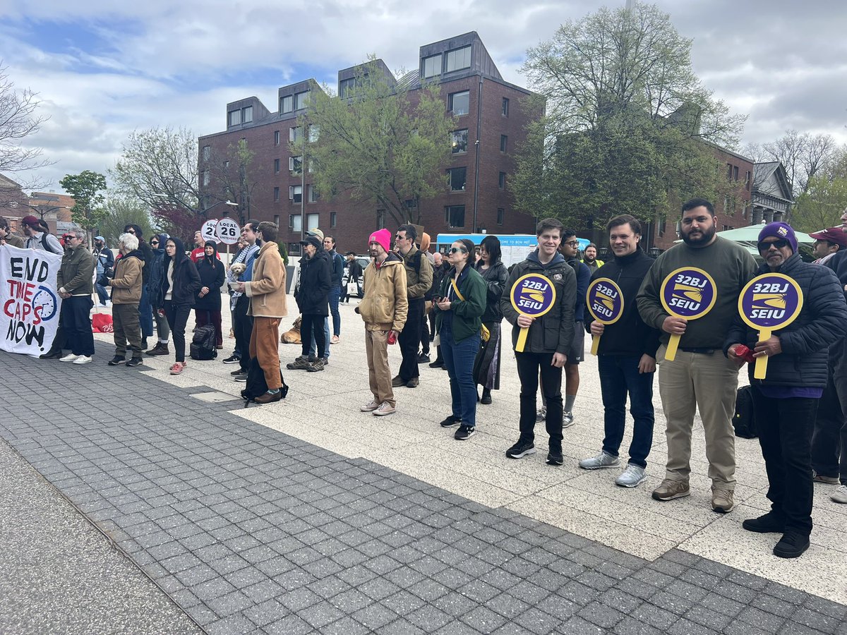 To protect workers &amp; immigrants, we stood in unity yesterday at <a href="/Harvard/">Harvard University</a> University with <a href="/HUCTW/">HUCTW, AFSCME 3650</a> <a href="/UNITEHERE26/">UNITE HERE Local 26</a> <a href="/harvardslam/">Harvard SLAM</a> <a href="/HAWorkers/">Harvard Academic Workers - UAW (HAW-UAW)</a> <a href="/hgsuuaw/">Harvard Grad Students Union-UAW Local 5118</a> <a href="/harvarduwu/">Harvard UWU</a> LEAP@HLS @aaup Harvard &amp; others.