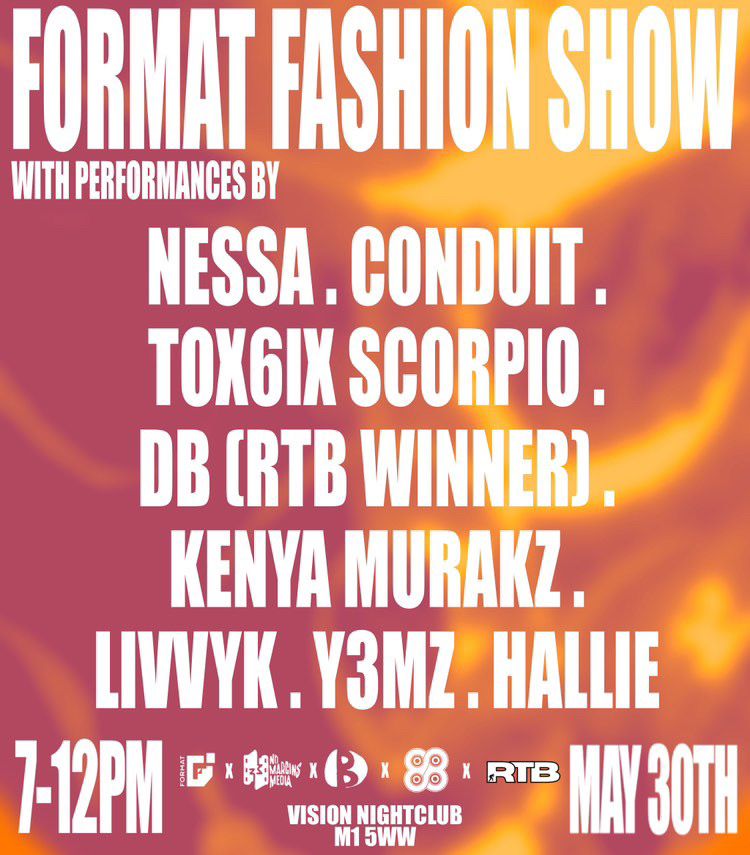 FORMAT Group (@format_group) on Twitter photo 📢FORMATGG MAY // LINE-UP REVEAL 📢
May 3OTH // 2025
🎤Live music battles
🎮 Games by <a href="/TimelessGC/">TimelessGamingCon</a>
👕Fashion and cosplay catwalks
🍗 Culturebox cookout
🔥 First access to the 2025 FORMAT Collection!
Once sold there will be no more 🎟️
Limited tickets:
skiddle.com/e/40659113 📢FORMATGG MAY // LINE-UP REVEAL 📢
May 3OTH // 2025
🎤Live music battles
🎮 Games by <a href="/TimelessGC/">TimelessGamingCon</a>
👕Fashion and cosplay catwalks
🍗 Culturebox cookout
🔥 First access to the 2025 FORMAT Collection!
Once sold there will be no more 🎟️
Limited tickets:
skiddle.com/e/40659113