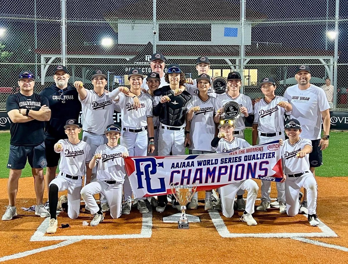 CDBaseballClub's tweet image. 13u goes 5-0 @PerfectGameUSA Champs - MVP pitcher Lawson Ford (2030) and MVP William Long (2029)