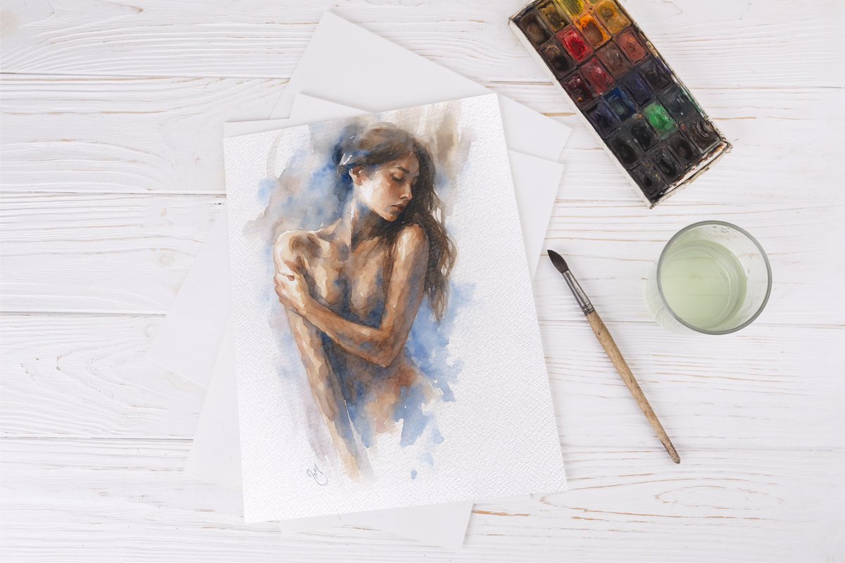 jamshidisketch's tweet image. New #nft drop #watercolor dream figure illustration 
Ready to sell in @objktcom 
1 edition 
The Tender Weight of Solitude

objkt.com/tokens/KT1PKUq…

#AbstractPortrait #EmotionalArt #ArtisticExpression #ModernWatercolor #DreamyArt #FineArt #WatercolorPainting #FigurePainting