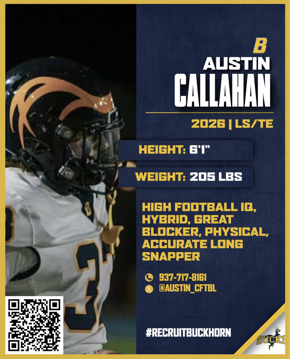 Buckhorn Football (@bucks_football1) on Twitter photo Austin Callahan - <a href="/austin_cftbl/">Austin Callahan 3โญ๏ธ</a>
๐ฅ โก๏ธ hudl.com/profile/196343โฆ
#beELITE | <a href="/RecruitBuckhorn/">Buckhorn High School Football Recruiting</a> Austin Callahan - <a href="/austin_cftbl/">Austin Callahan 3โญ๏ธ</a>
๐ฅ โก๏ธ hudl.com/profile/196343โฆ
#beELITE | <a href="/RecruitBuckhorn/">Buckhorn High School Football Recruiting</a>