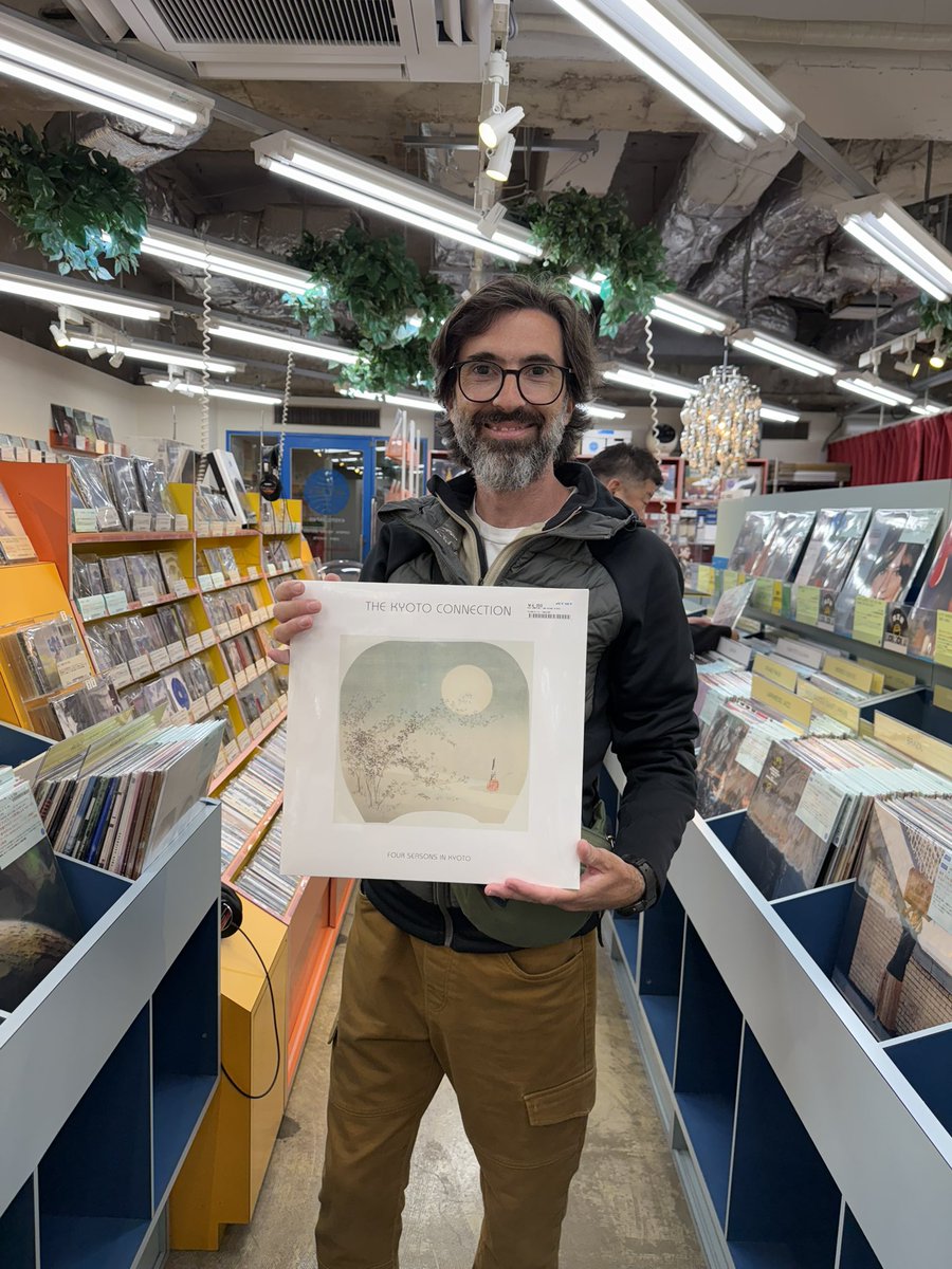 Today, an unforgettable moment happened.

We stepped into a record store called <a href="/jetsetrecords/">JET SET</a> — and there, on one of the shelves, we found our new album, “Four Seasons in Kyoto”, (<a href="/IsleOfJuraRec/">Isle Of Jura</a>) waiting for us.

Seeing it there, in the very city that inspired so many of our