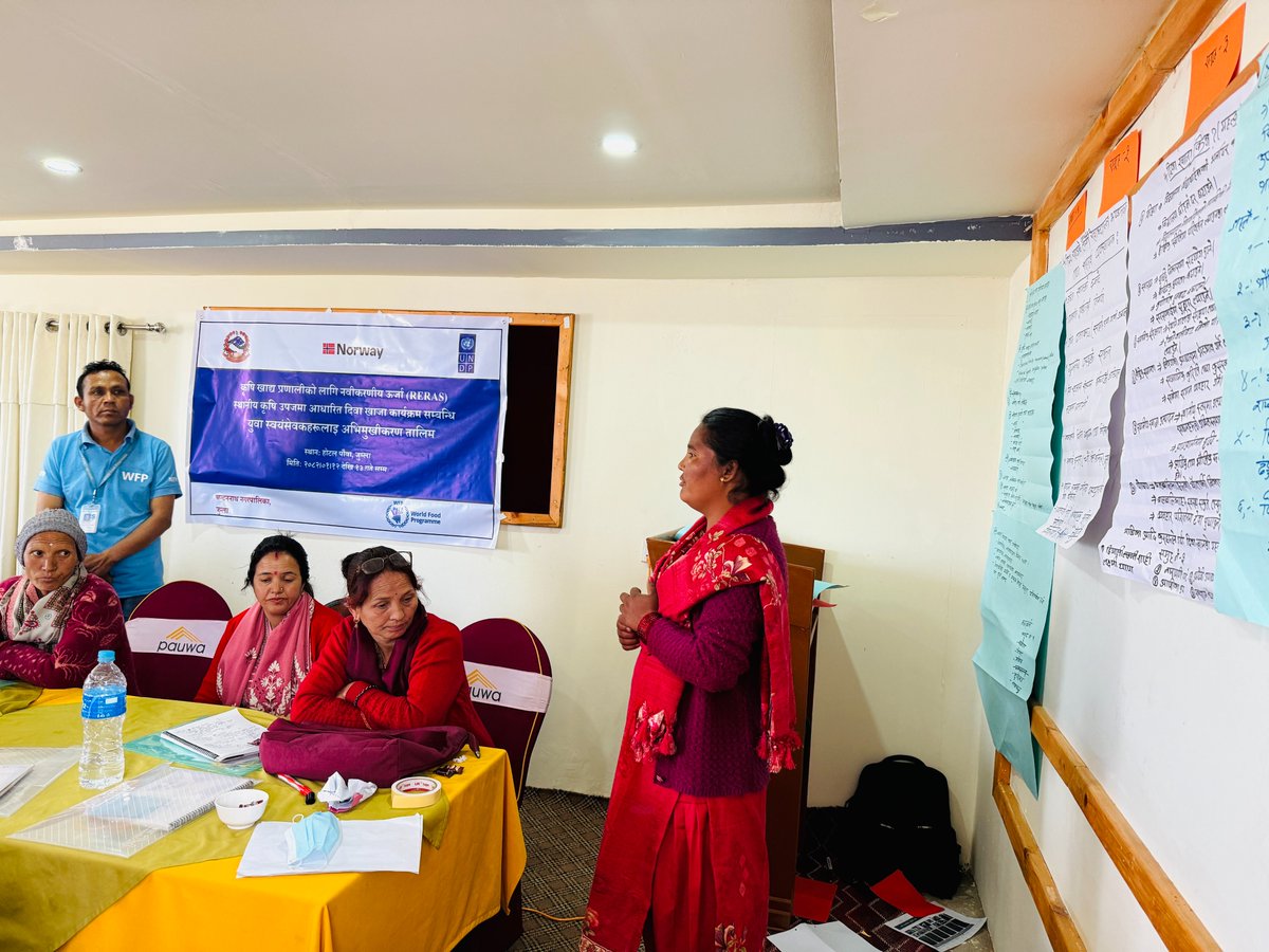 UNDP in Nepal (@undpnepal) on Twitter photo With <a href="/NorwayinNepal/">Ambassador Torun Dramdal</a>'s support, UNDP’s Renewable Energy for Resilient Agri-Food Systems #RERAS project w/<a href="/WFP/">World Food Programme</a> organized an orientation for youth volunteers in Chandannath Municipality to promote the use of locally grown food in household meals and school midday meals. #Energy4Food With <a href="/NorwayinNepal/">Ambassador Torun Dramdal</a>'s support, UNDP’s Renewable Energy for Resilient Agri-Food Systems #RERAS project w/<a href="/WFP/">World Food Programme</a> organized an orientation for youth volunteers in Chandannath Municipality to promote the use of locally grown food in household meals and school midday meals. #Energy4Food