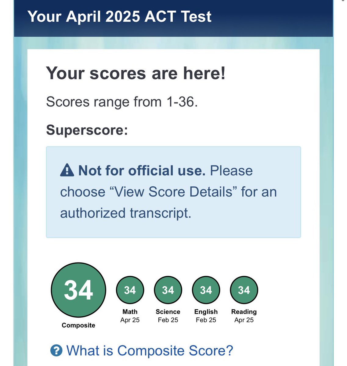 Billy Galvin (@billygalvin10) on Twitter photo After the April ACT, I am happy to announce I have earned a 34 superscore. <a href="/SLS_FB/">St. Luke’s School Football</a> After the April ACT, I am happy to announce I have earned a 34 superscore. <a href="/SLS_FB/">St. Luke’s School Football</a>
