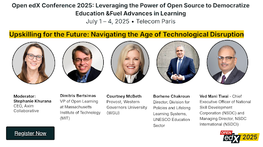 🚀 Join us at the #OpenEdX2025 Conference for a must-attend keynote panel: "Algorithm &amp; Access: Building Scalable, Ethical Personalized Learning". Hear from global leaders, such as François Taddei, David Morales, &amp; Shreshtha Gupta! Learn more: openedx.org/blog/join-our-…
#OpenedX