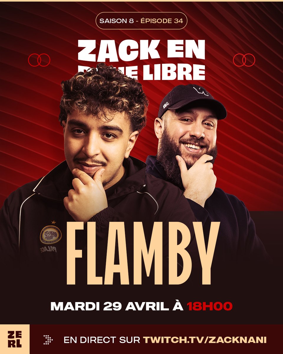 Il a percé récemment et pourtant, c'est près de 10 ans de carrière que l'on aura à traiter demain soir 🙆🏻‍♂️

Très content de recevoir mon gars Flamby dans Zack en Roue Libre !

Mardi 18h 🫡