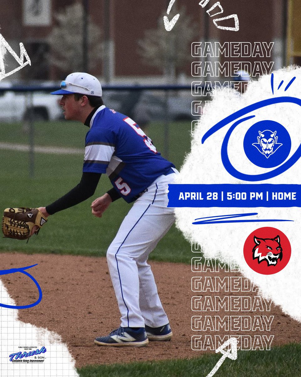 Brookville Blue Devil Baseball (@brookvillebb) on Twitter photo We’re back at it today at home vs. <a href="/WildcatBSBL/">Franklin Wildcat Baseball</a>. First pitch at 5pm ⚾️
JV heads to Franklin today.
#HumDevs 🤘 We’re back at it today at home vs. <a href="/WildcatBSBL/">Franklin Wildcat Baseball</a>. First pitch at 5pm ⚾️
JV heads to Franklin today.
#HumDevs 🤘