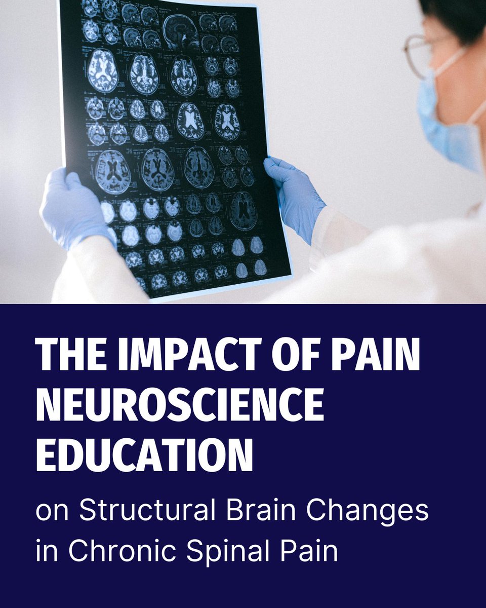🧠 Can pain neuroscience education (PNE) change brain structure in chronic pain?⁠

🔗 app.physiotutors.com/research-revie…

#chronicpain #neuroplasticity #paineducation #rehabscience #physiotherapy #evidencebased #physiotutors #whiteMatter #PNE #physio #physiostudent #dpt