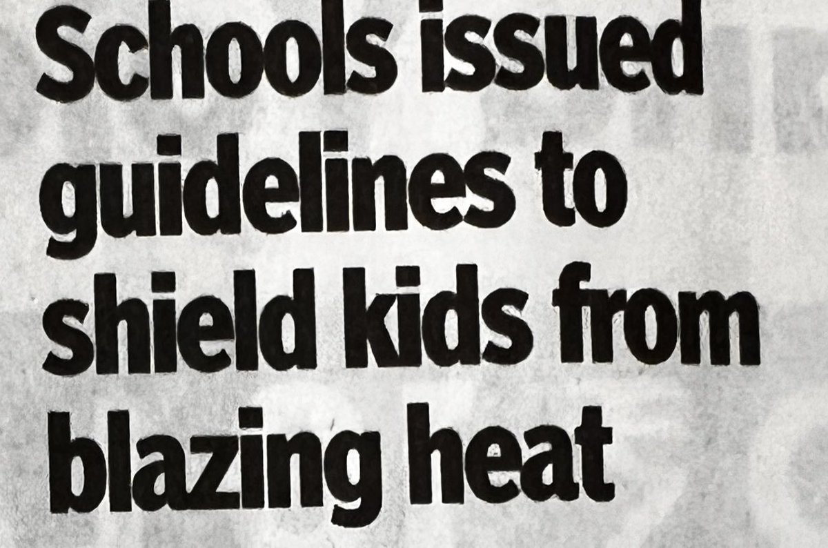Prof. Vinay Goyal (@drvinaygoyal) on Twitter photo How safe are children in school with scorching heatwave?  
Schools should involve local RWA to audit hydration facilities in schools of their victory and report to local government. How safe are children in school with scorching heatwave?  
Schools should involve local RWA to audit hydration facilities in schools of their victory and report to local government.