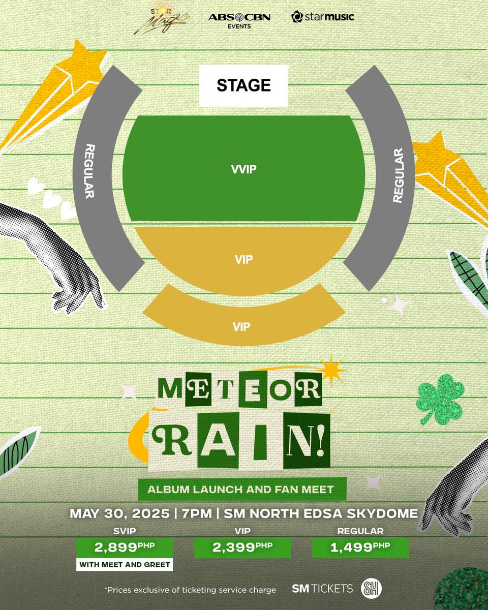 BRUH, IT'S HERE! 💚

It’s finally happening!! Catch the ultimate album launch + fan meet of <a href="/rainraincelmar/">RAIN ★</a> on May 30, 2025 at SM North EDSA Skydome!

METEOR RAIN 💫
May 30, 2025 - 7PM

Tickets drop April 30, 3PM — don’t miss it or you’ll regret it forever fr fr!

#MeteorRain