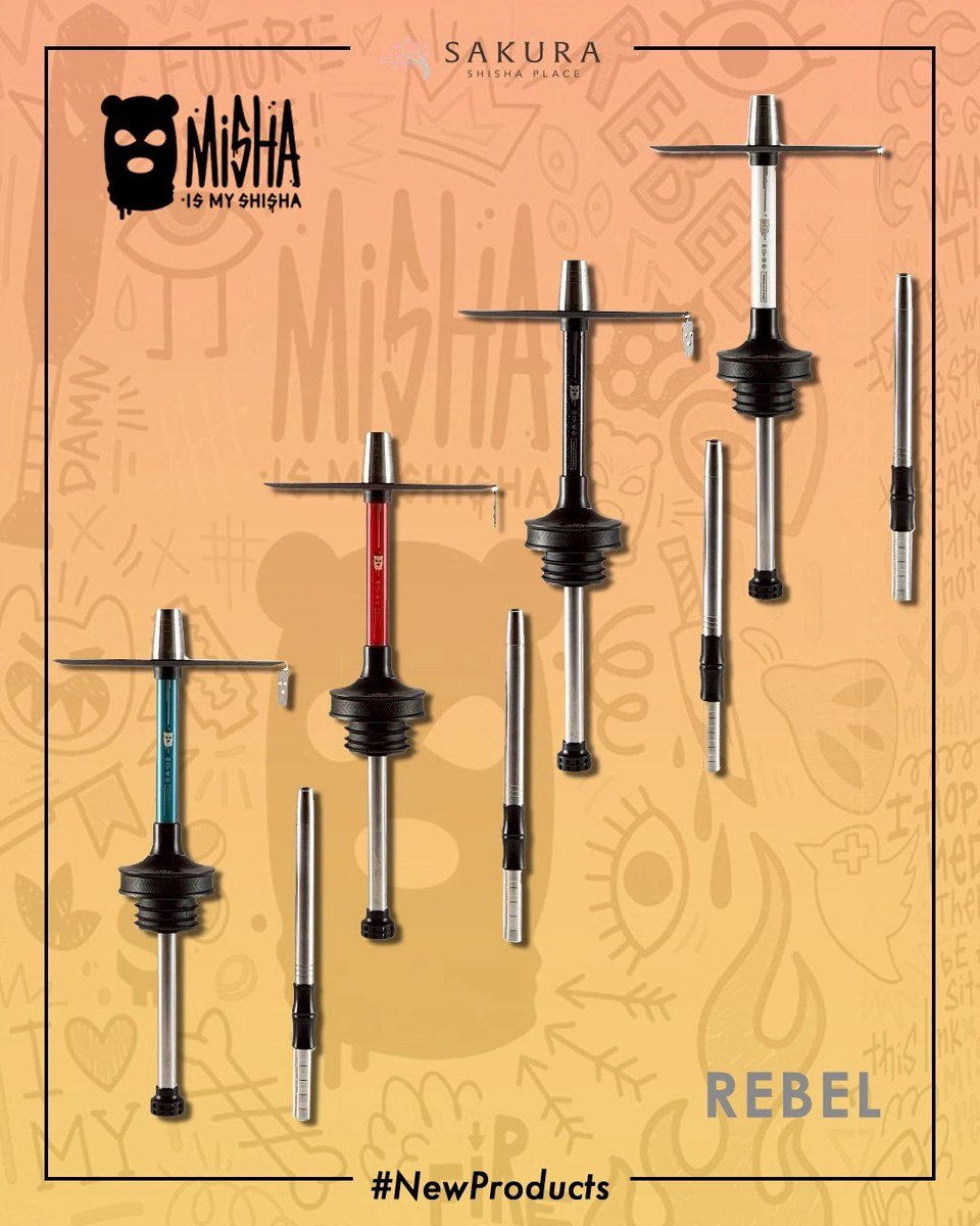 SAKURA SHISHAにMISHA 『REBEL』が仲間入りです！

ALPHA HOOKAHの子会社MISHAから、高さ35.6cmというコンパクトサイズのREBELです。
ステンレス製で高耐久ながら、ディフューザーの着脱可能で、清掃もしやすいと機能的です。