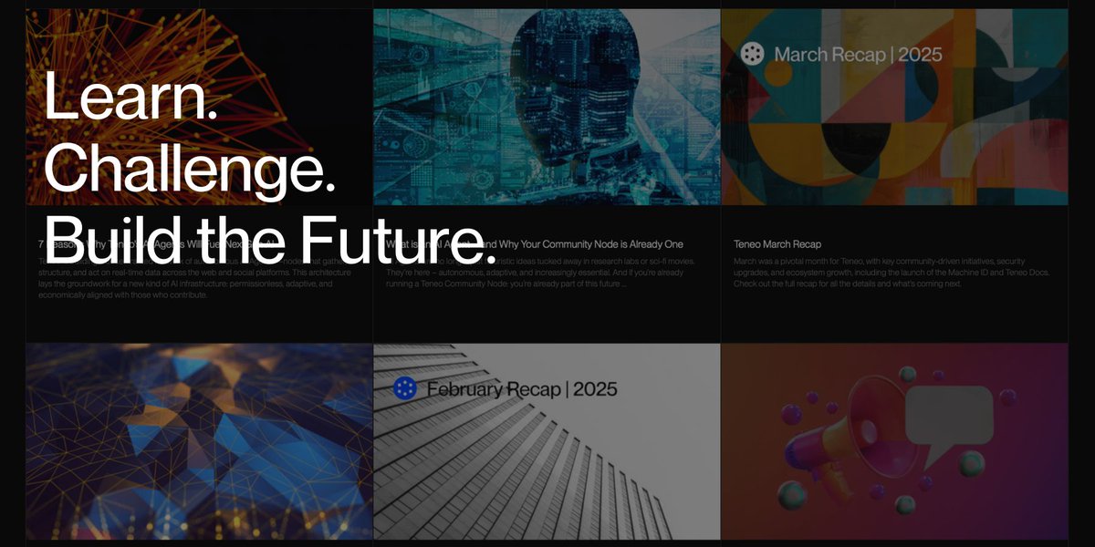 Curious about how real-time data, AI Agents, and decentralized networks are reshaping the future?
We’ve been diving deep into it on the Teneo Blog, one story at a time.

If you want to learn, challenge ideas, or just see what the future could look like (and be part of it), this