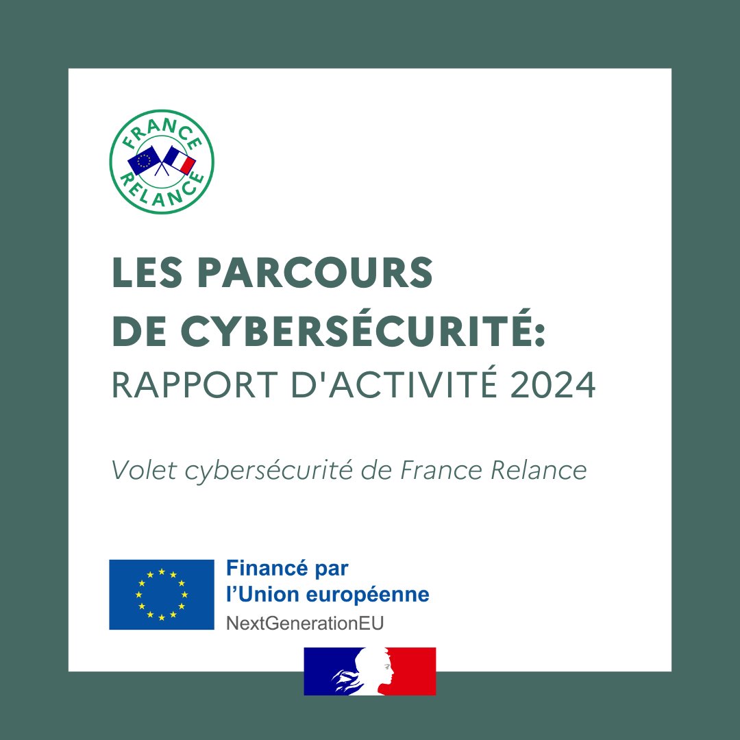 #FranceRelance |🚀Découvrez le dernier rapport d’activité du volet #cybersécurité.

🤝Pendant 4 ans, l’ANSSI a conçu, déployé et piloté un dispositif d’accompagnement au profit des collectivités, des établissements de santé et des entités publiques.

🔗cyber.gouv.fr/actualites/bil…