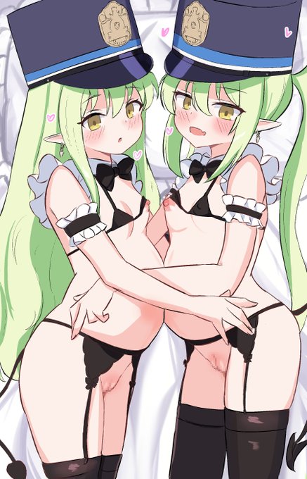 ボテ腹メイドヒカリとノゾミです!ヒカリノゾミ実装感謝…! 