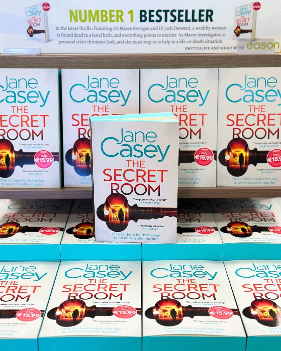 A Secret Room by Jane Casey is an Eason #1 Bestseller! 👏

Dive into this suspenseful thriller from the Top Ten Sunday Times bestselling author