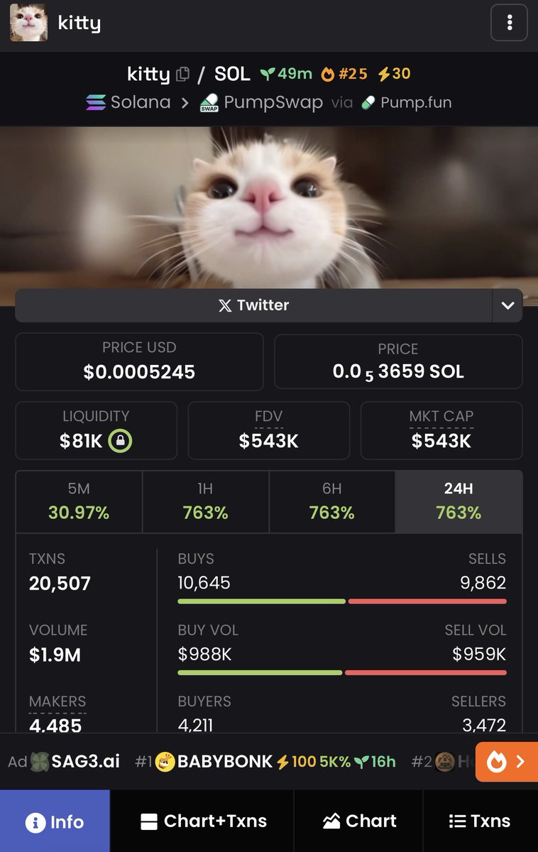 Artcrypto69's tweet image. X3 ✔️ 🤝🏽 $KITTY