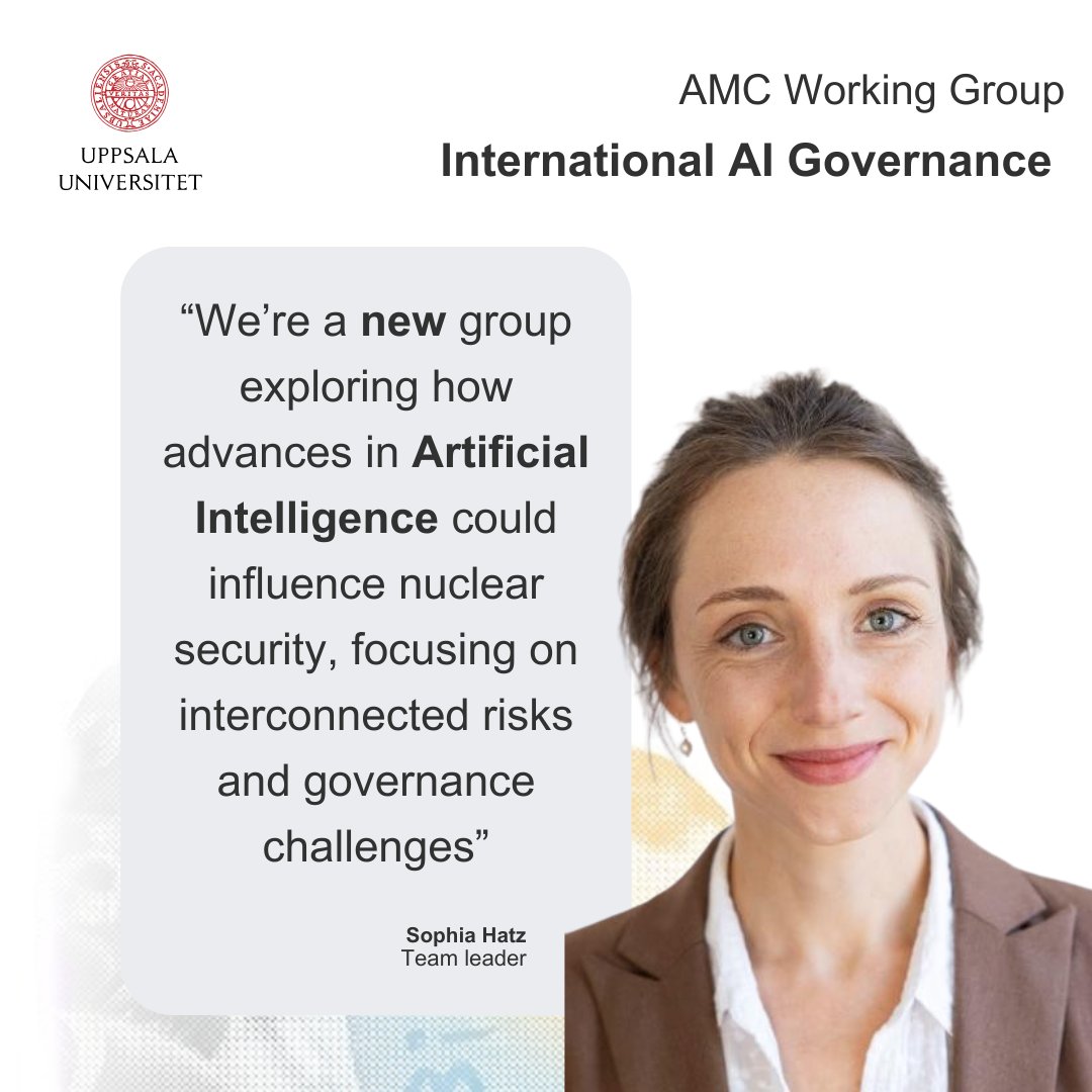 Our newest working group led by Associate Professor Sophia Hatz explores the intersection of #nuclear #disarmament and #AI #governance.

🔗Read more: uu.se/en/centre/alva…