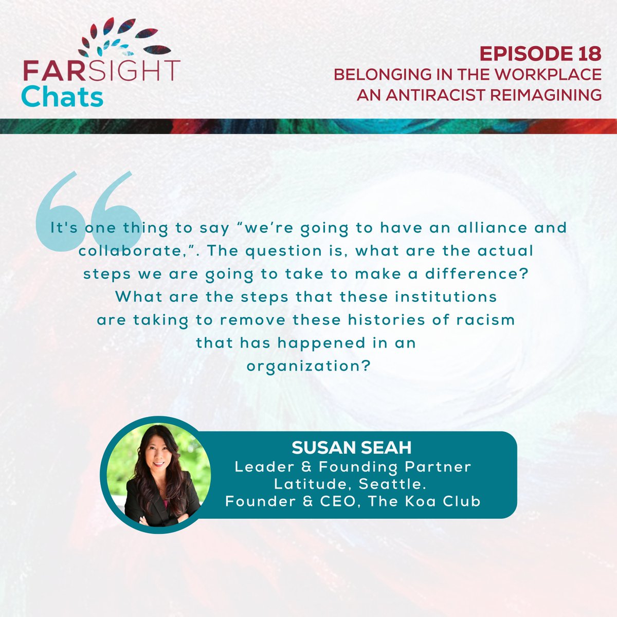 FARSIGHT (@gofarsight) on Twitter photo 🎙 EP 18 - BELONGING IN THE WORKPLACE - AN ANTI-RACIST REIMAGINING 📷<a href="/farahbala/">Farah Bala</a> sits down with DEI, HR and legal experts, Susan Seah, Hyma Menath and MJ Jacques. EPISODE LINK: EPISODE LINK:open.spotify.com/episode/3EAmLs… 🎙 EP 18 - BELONGING IN THE WORKPLACE - AN ANTI-RACIST REIMAGINING 📷<a href="/farahbala/">Farah Bala</a> sits down with DEI, HR and legal experts, Susan Seah, Hyma Menath and MJ Jacques. EPISODE LINK: EPISODE LINK:open.spotify.com/episode/3EAmLs…