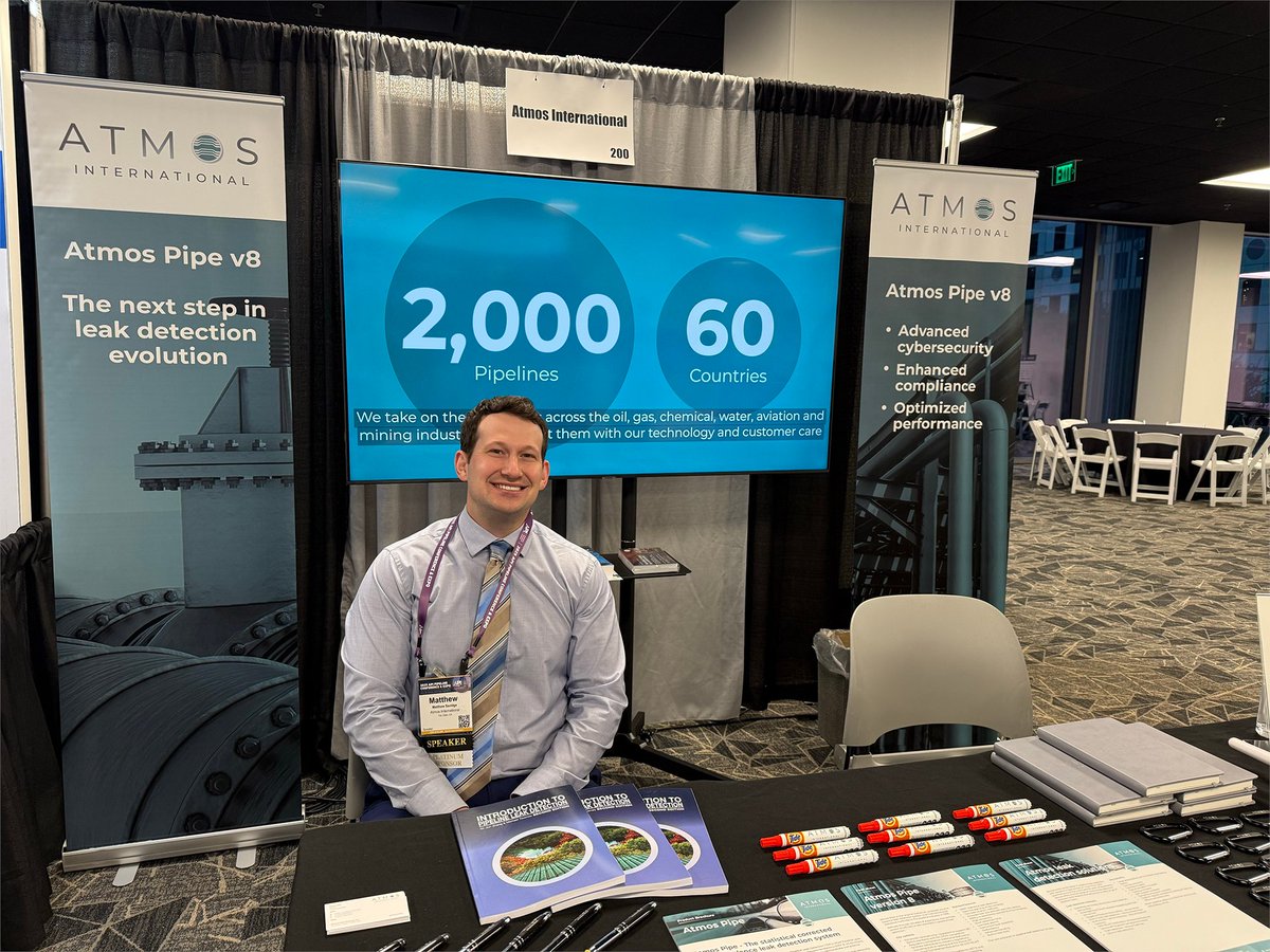 AtmosInt's tweet image. We&apos;re available at booth 200 at this year&apos;s @APIGlobal&apos;s Pipeline Conference to answer your pipeline leak detection, simulation and regulation compliance questions.

Don&apos;t miss the opportunity to meet us before the conference ends.
#pipelineleak #leakdetection #pipelineregulation