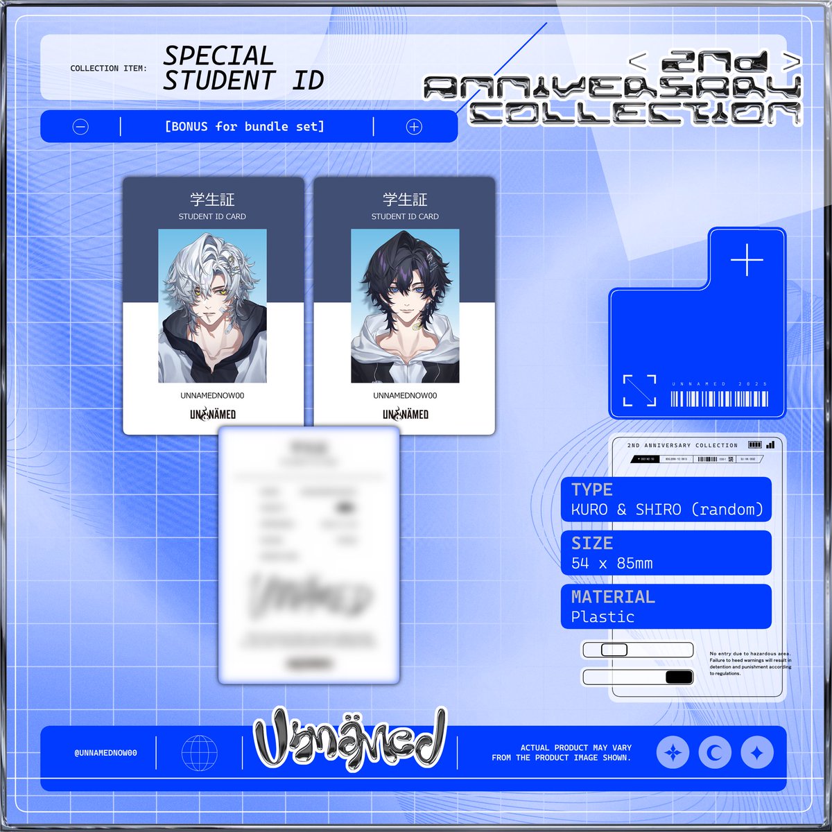 🆕🩵Unnämed 2nd Anniversary Collection is here! ✨💗

The wait is over…❕

Get your favorite items now:
unnamednow00.booth.pm
✅All products are in-stock!!

⚡️🆓[ONLY for bundle set] 
🍬Senpai’s Student Card🤫🤭 (We secretly stole it for you🫵🏻)