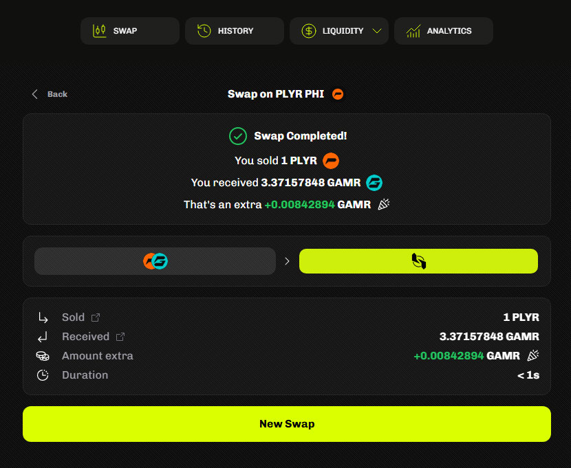 <a href="/gamr_onplyr/">GAMR / Official PLYR Game Token</a> So cool! I love it ♥