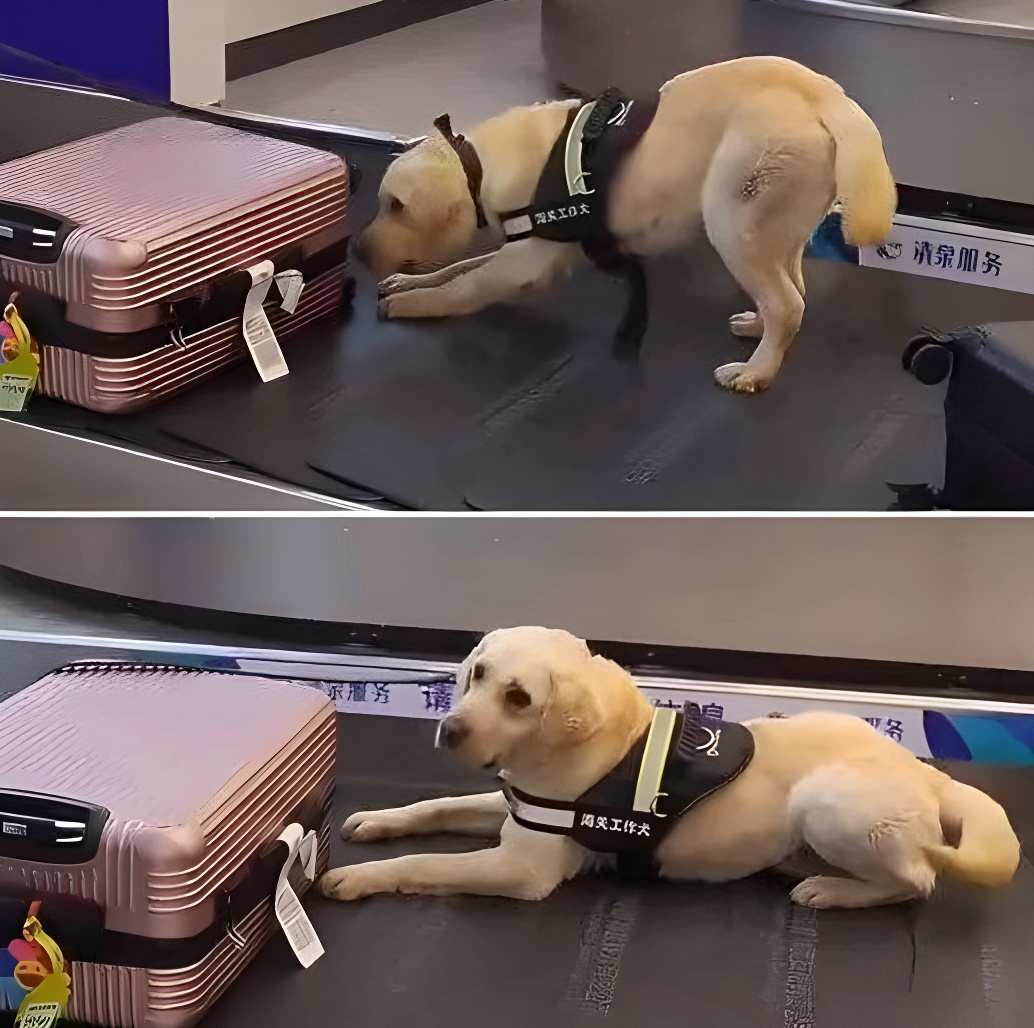 A girl shared her experience of getting stopped by airport security for a luggage check during her travels. As she waited at the baggage carousel, a sniffer dog wouldn’t stop sniffing her bag. Though she knew she wasn’t carrying anything illegal, her mind raced with 7,749