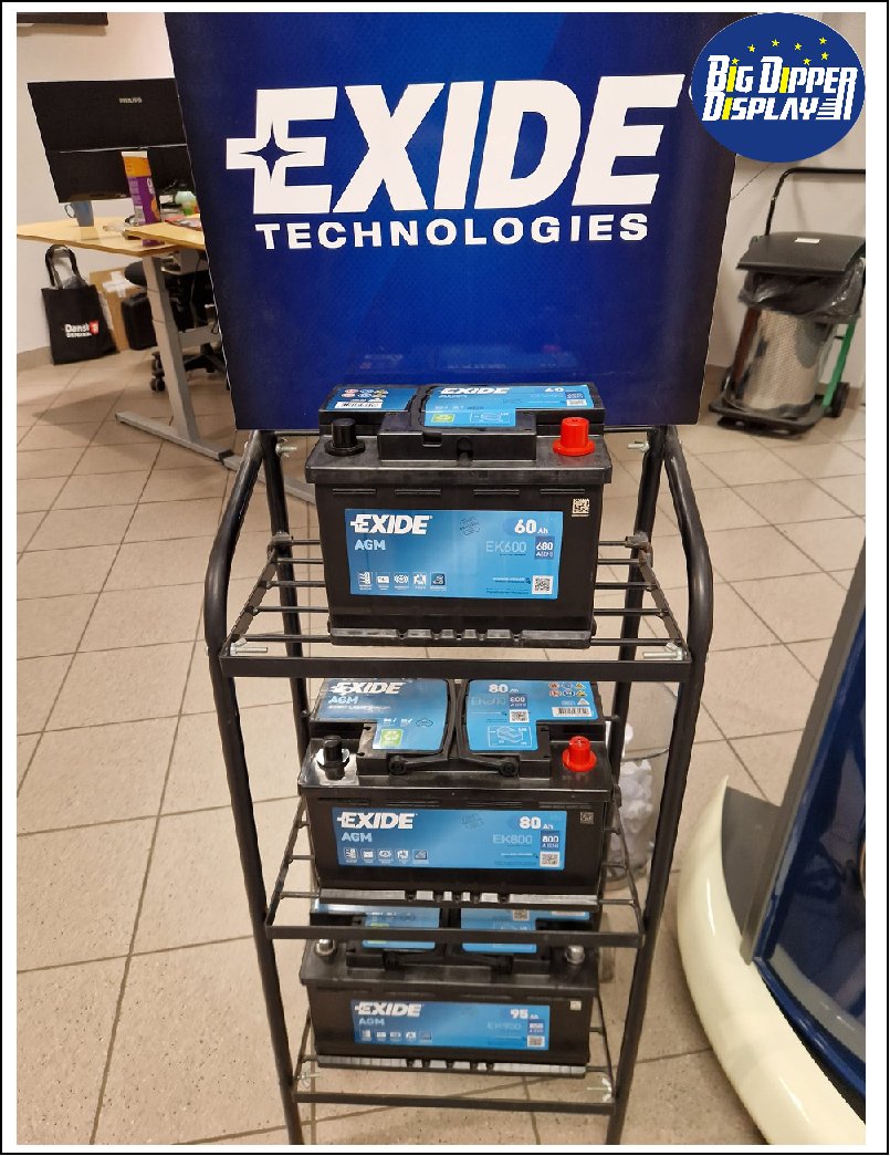 purchaser_ko's tweet image. 🚀 New Innovation in Automotive Retail: Big Dipper’s Premium Battery Display Rack! #AutomotiveRetail #BatteryDisplay #RetailSolutions #BigDipperDisplay #CarBattery #Merchandising