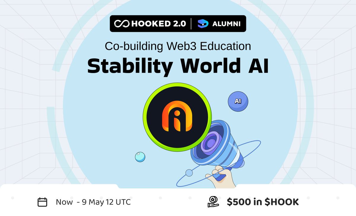 Hooked Protocol🪝 (@hookedprotocol) on Twitter photo #NewEraofHOOKED
Welcome <a href="/StabilityW_AI/">Stability World AI</a> to HOOKED 2.0 Alumni – where Web3 education meets innovation for enriched experiences & Web3 mastery!
wallet.hooked.io/system/index/i…
🌐 Connect Hooked wallet
💡 Conquer quizzes
🏅 Earn a Stability World AI Medal for decentralized learning proof! #NewEraofHOOKED
Welcome <a href="/StabilityW_AI/">Stability World AI</a> to HOOKED 2.0 Alumni – where Web3 education meets innovation for enriched experiences & Web3 mastery!
wallet.hooked.io/system/index/i…
🌐 Connect Hooked wallet
💡 Conquer quizzes
🏅 Earn a Stability World AI Medal for decentralized learning proof!