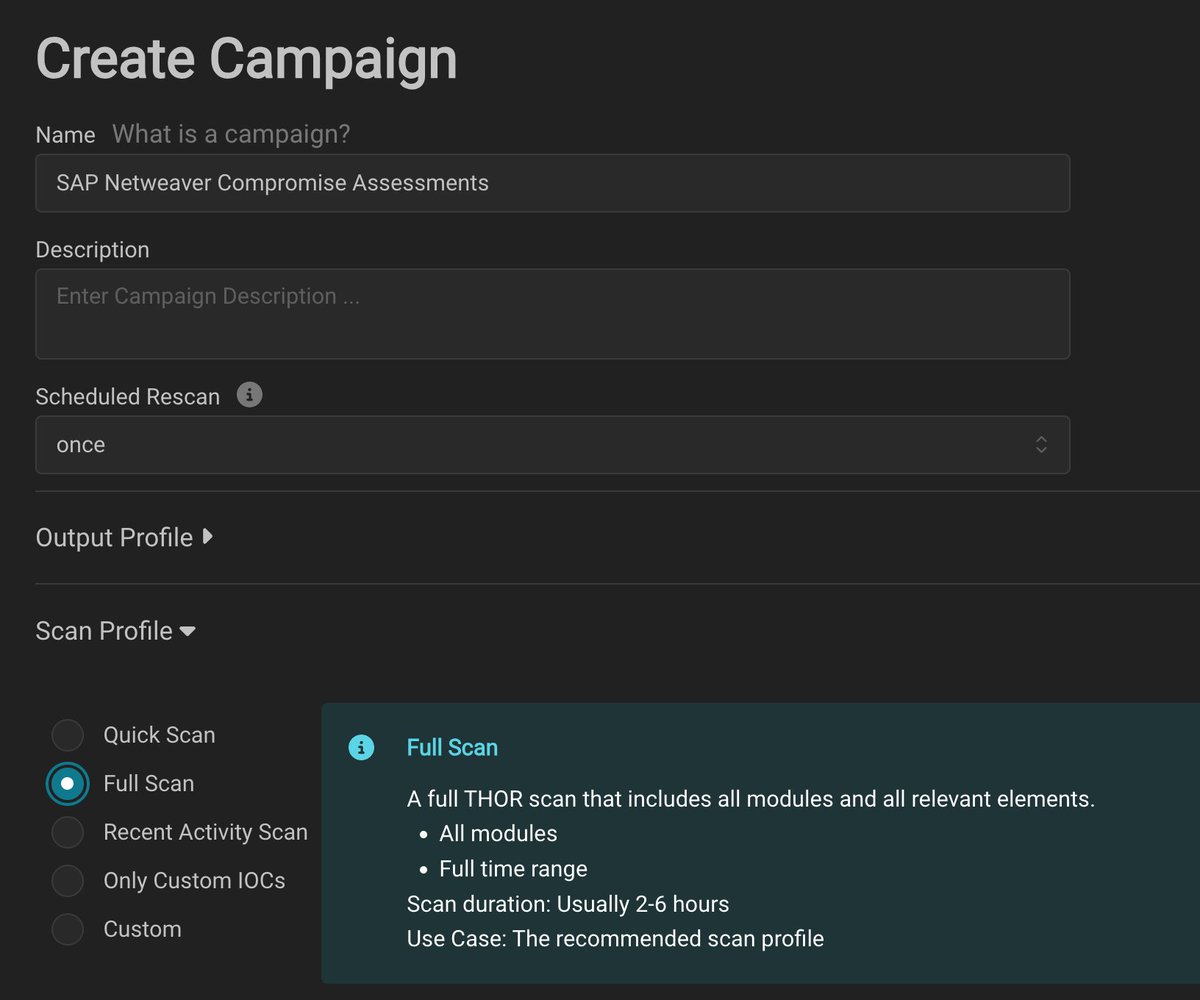 nextronresearch's tweet image. A third webshell (nzwcnktc.jsp) was listed in the @onapsis scanner for CVE-2025-31324.
It shows attackers use random names to backdoor SAP NetWeaver systems.
External detection is unreliable.
I recommend running a local compromise assessment.

Both THOR Lite and THOR Cloud Lite…