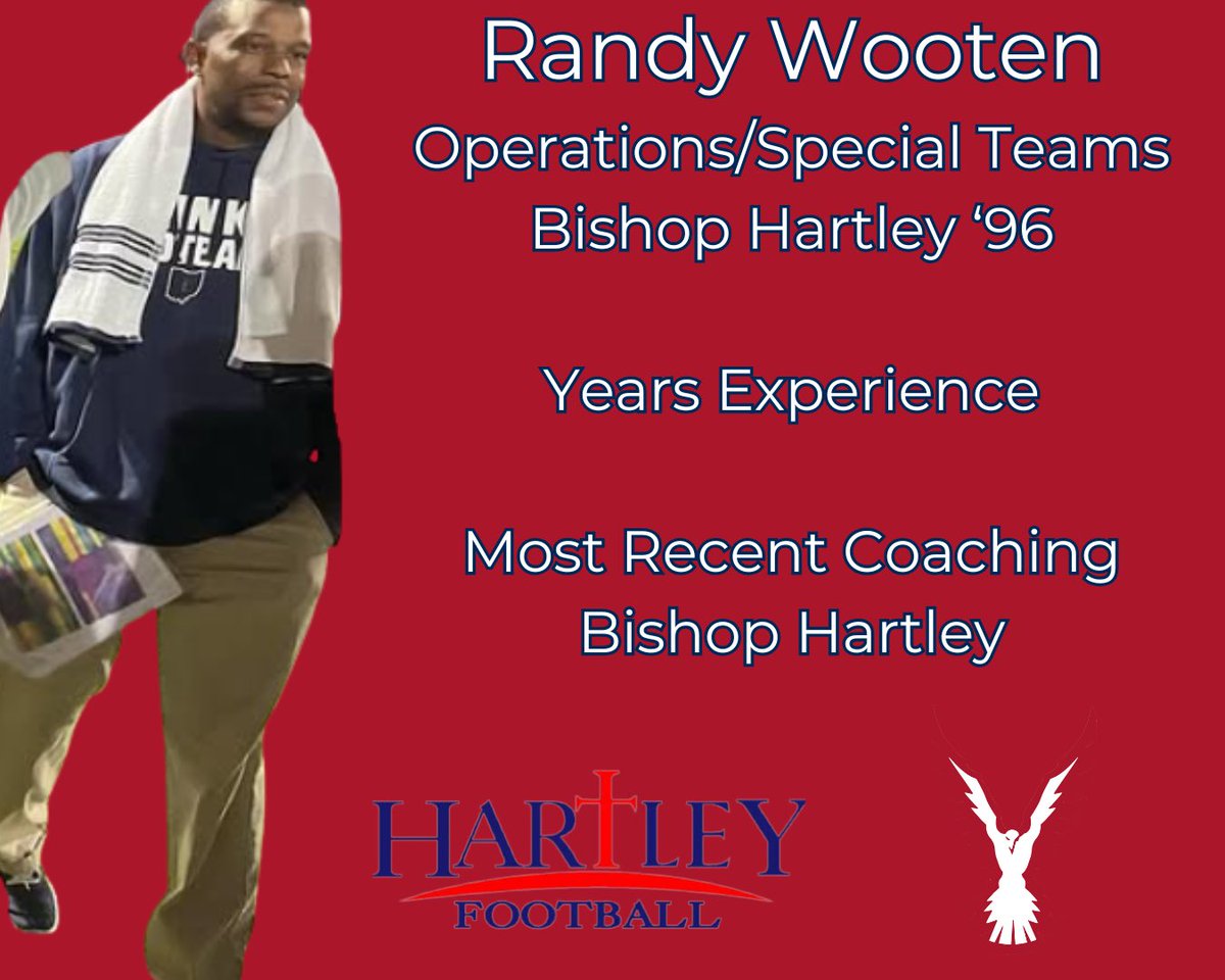 Hartley Football (@hartleyfootball) on Twitter photo Coach Wooten, another <a href="/HartleyFootball/">Hartley Football</a> legend, will play a pivotal role with the program in 2025. Coach Wooten, another <a href="/HartleyFootball/">Hartley Football</a> legend, will play a pivotal role with the program in 2025.