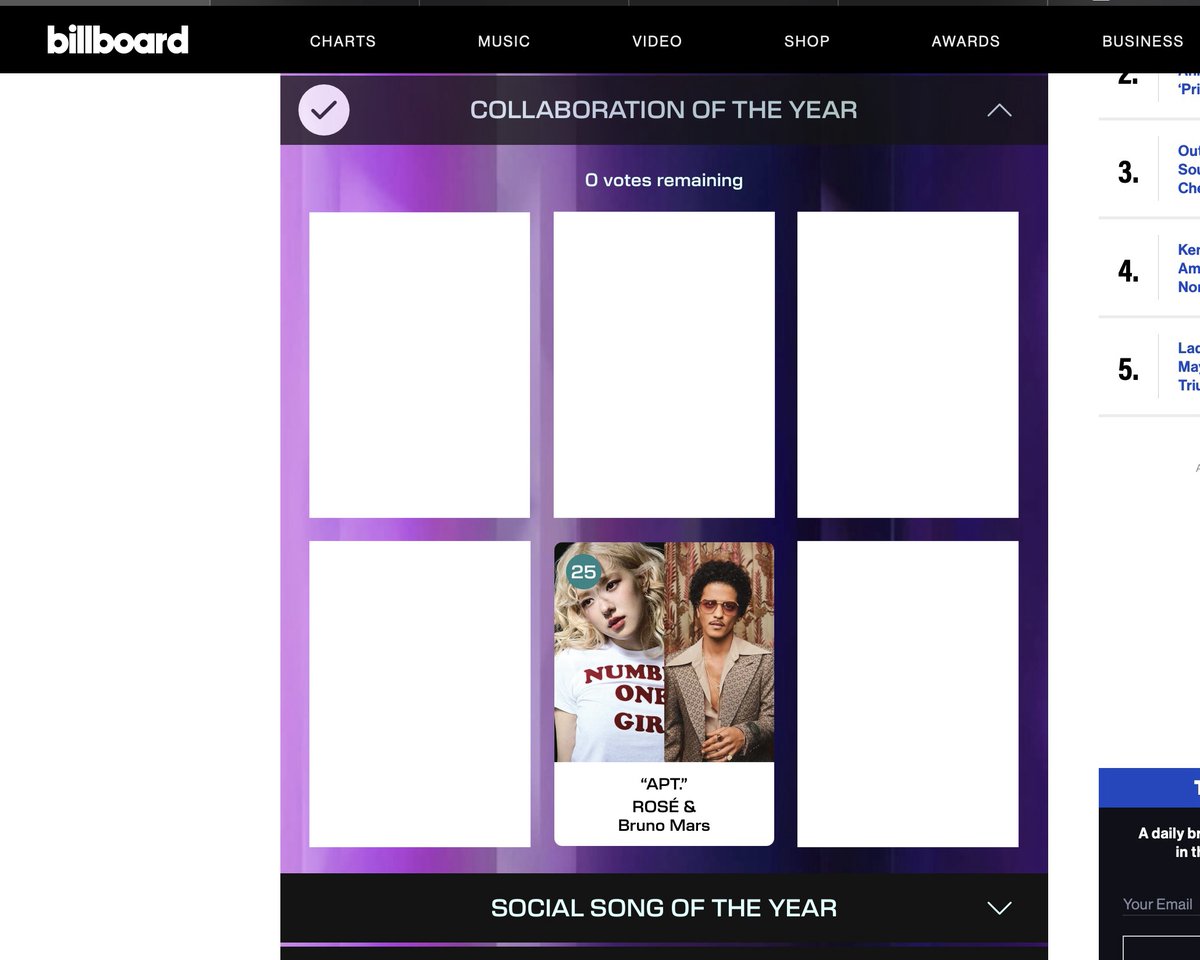 roseanneHQ_'s tweet photo. 🗳️ DON'T FORGET TO CAST YOUR VOTES TODAY!

2025 #AMAs web voting!

• Collaboration of the Year: APT. ROSÉ & Bruno Mars
• Favorite K-Pop Artist: ROSÉ

🔗https://t.co/3H7Y5E4vKy

Sign in with Facebook or Google, then vote 25x per category! 10 accounts per browser profile daily! Maximize your accounts! Always double-check if your votes are counted!

https://t.co/BU8mf0g0T7 | @numberoneHQ
#rosiebyROSÉ #ROSÉ