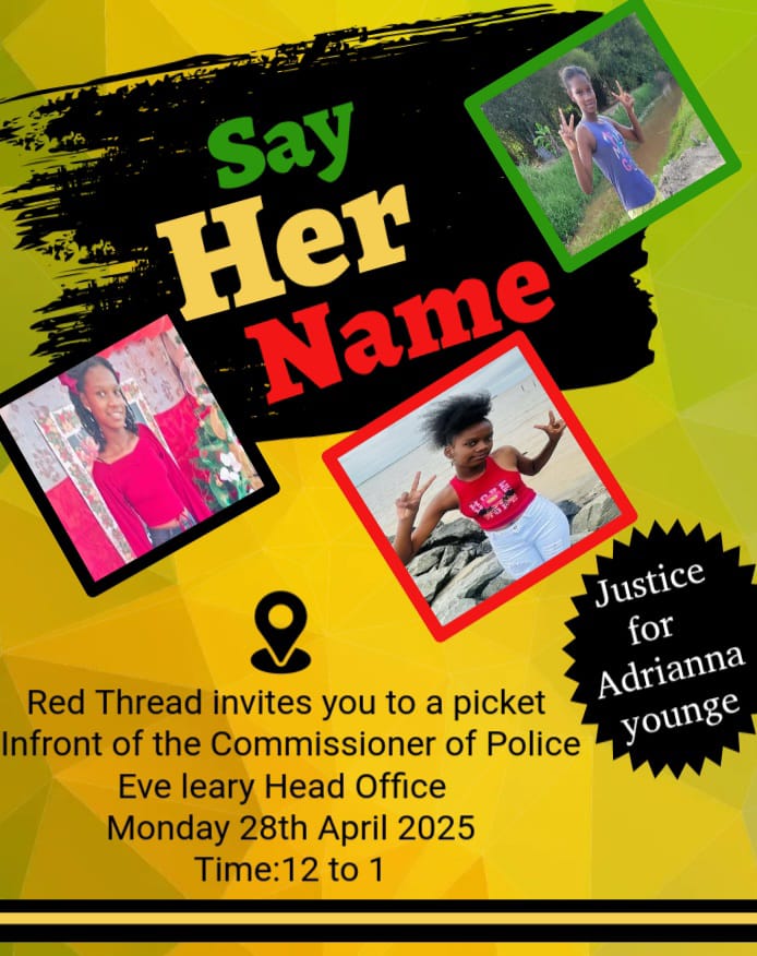 The #GuyanaEqualityForum stands with the family of 11-year-old Adrianna Younge. We call for an impartial, independent investigation and urge all to support justice and protection for all of #Guyana’s #children. #JusticeForAdrianna #ProtectOurChildren #GEF