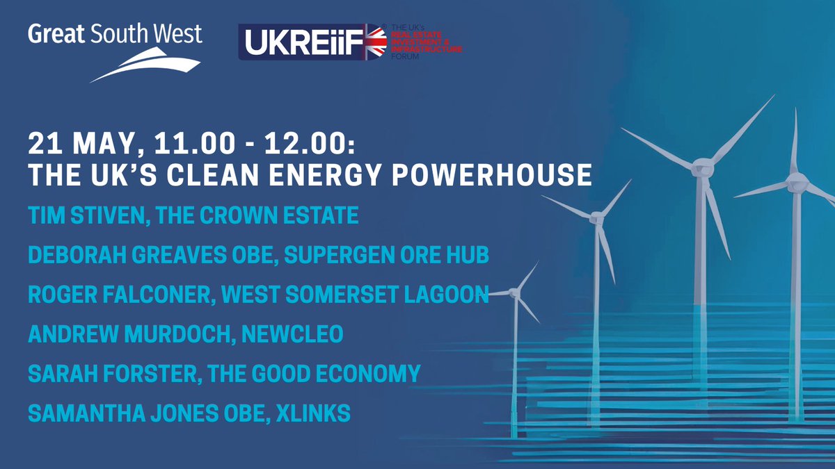 Join us at #UKREiiF2025 on 21 May for a dynamic thought leadership panel session, with a fantastic line-up of panellists, on how the South West is scaling clean energy with global ambition.

Our Pavilion programme: greatsouthwest.co.uk/ukreiif-2025

<a href="/UKREiiF/">UKREiiF</a>