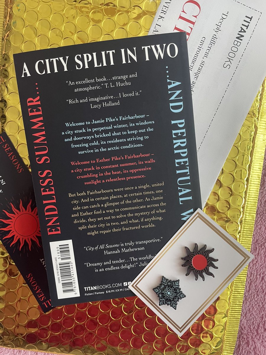 Natasha Leighton (@natashareads_) on Twitter photo 📚Bookmail📚
A massive thank you to <a href="/TitanBooks/">Titan Books</a> and <a href="/kabriya/">kabriya coghlan</a> for this stunning proof package for #CityofAllSeasons —I’m literally obsessed with the premise and cannot wait to start reading 😍❤️🔥
#ADPRProduct #Bookmail #NewReleases #ScienceFantasy 📚Bookmail📚
A massive thank you to <a href="/TitanBooks/">Titan Books</a> and <a href="/kabriya/">kabriya coghlan</a> for this stunning proof package for #CityofAllSeasons —I’m literally obsessed with the premise and cannot wait to start reading 😍❤️🔥
#ADPRProduct #Bookmail #NewReleases #ScienceFantasy