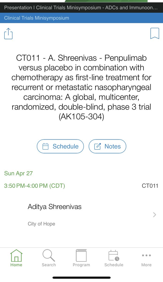 AdityaSunavs's tweet image. We have another option to treat R/M Nasopharyngeal carcinoma. Honored to have presented AK105-304 phase III study at AACR. Special thanks to Akesobio team, City of Hope, all investigators and most importantly all pts. who contributed to this study. Stay tuned more to come!!