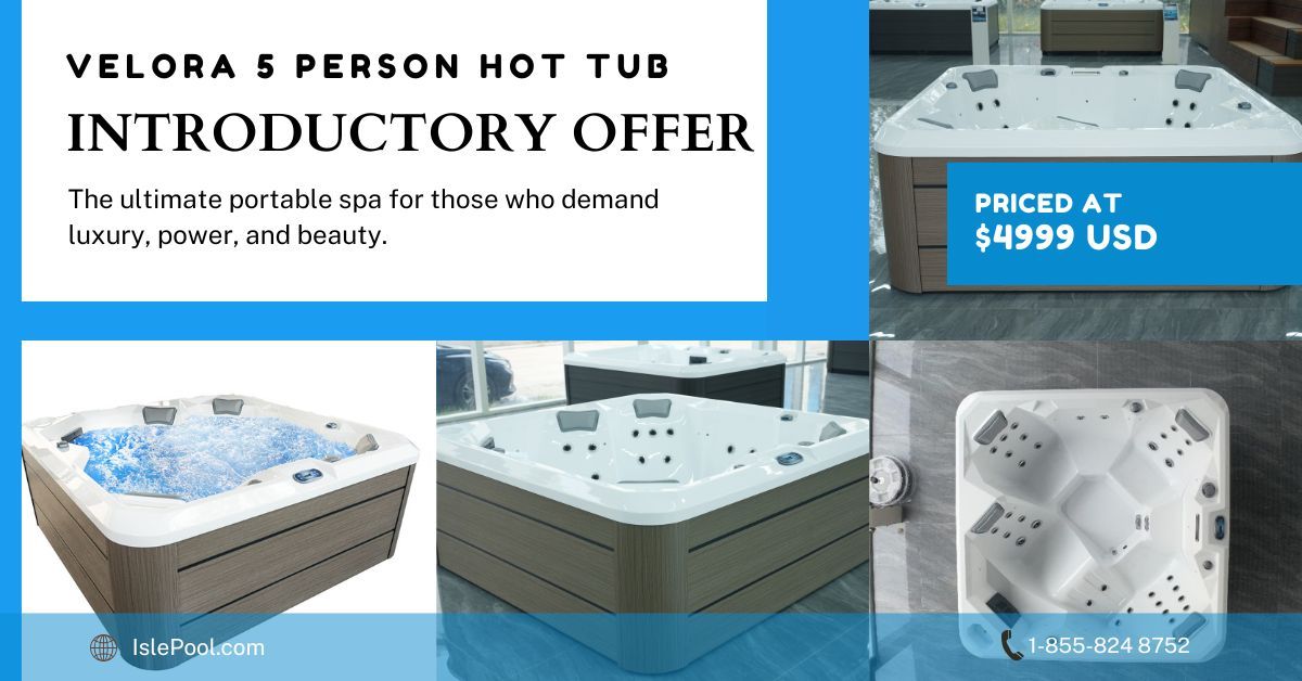 🔥 NEW! Meet Velora. 🔥
Luxury spa life starts here. 33 jets. LED lights. Waterfall magic.
🌴 Launch Special: $4,999 + FREE Delivery!
Limited time. Limited stock.
🛁 Your private sanctuary is calling.

#Velora #LuxuryLiving #HotTubGoals #IslePool #LimitedOffer