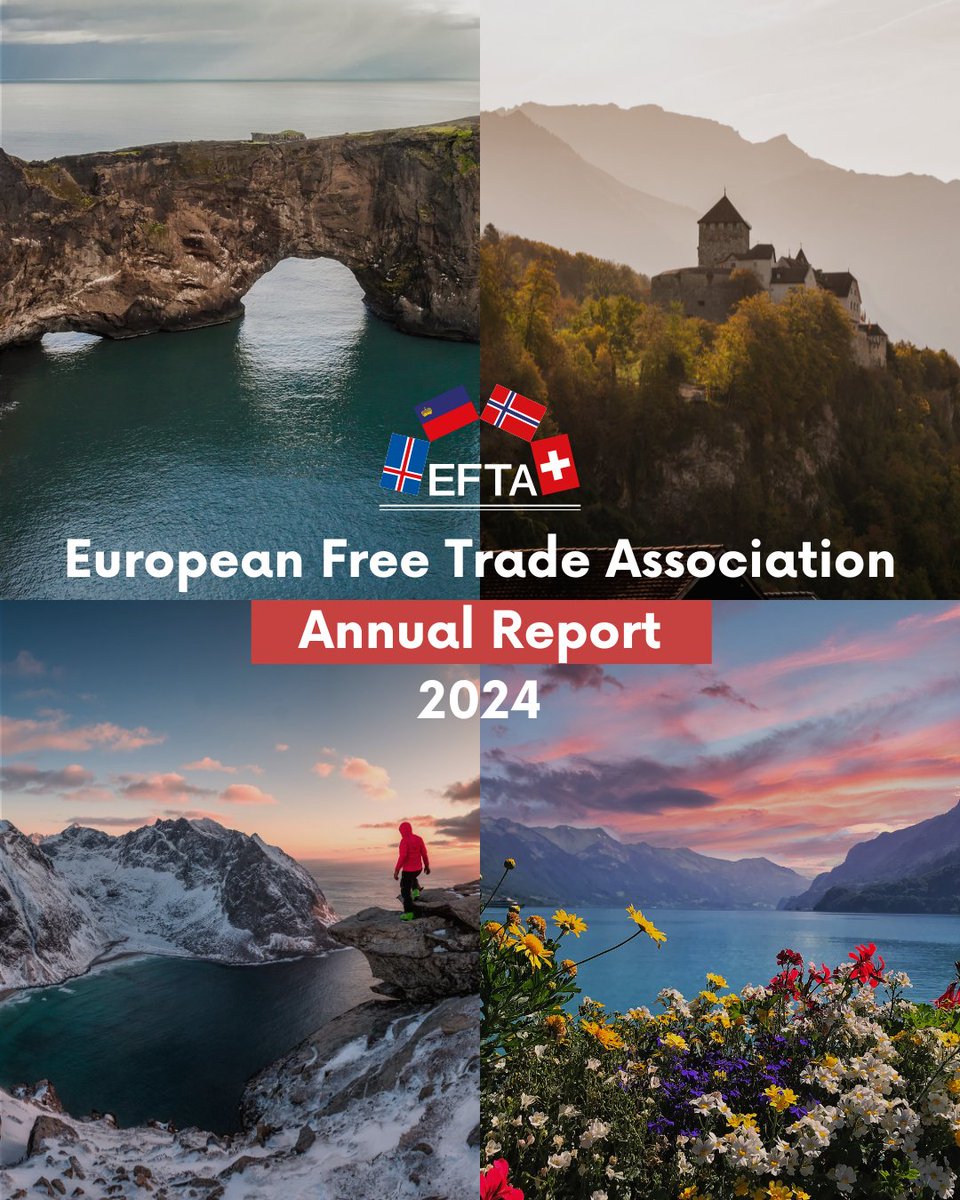 The #EFTA Annual Report 2024 is now live!📢

🌍 Key highlights include the conclusion of 5 landmark free trade agreements, celebrating 30 years of the #EEAAgreement, and more. 

👉Read the full report here: efta.int/annual-report-…