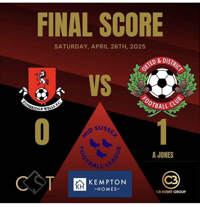 Oxted FC (@oxtedfc) on Twitter photo 🏆🏆🏆
The 1st become the champions of <a href="/midsussexleague/">Official Mid Sussex Football League ⚽️</a> prem with a 1-0 win on Saturday
Great season from the lads and with a big cup final to come to secure the double 🏆🏆🏆
The 1st become the champions of <a href="/midsussexleague/">Official Mid Sussex Football League ⚽️</a> prem with a 1-0 win on Saturday
Great season from the lads and with a big cup final to come to secure the double