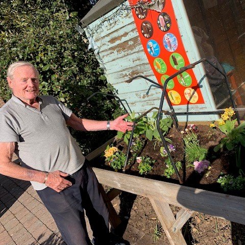 thermbi's tweet image. With sunny days ahead, our residents are enjoying outdoors activities whether it is #gardening at Barford Court, in #Hove, or giving #gnomes a home at Prince George Duke of Kent Court, in #Chislehurst. π»π·πͺ»