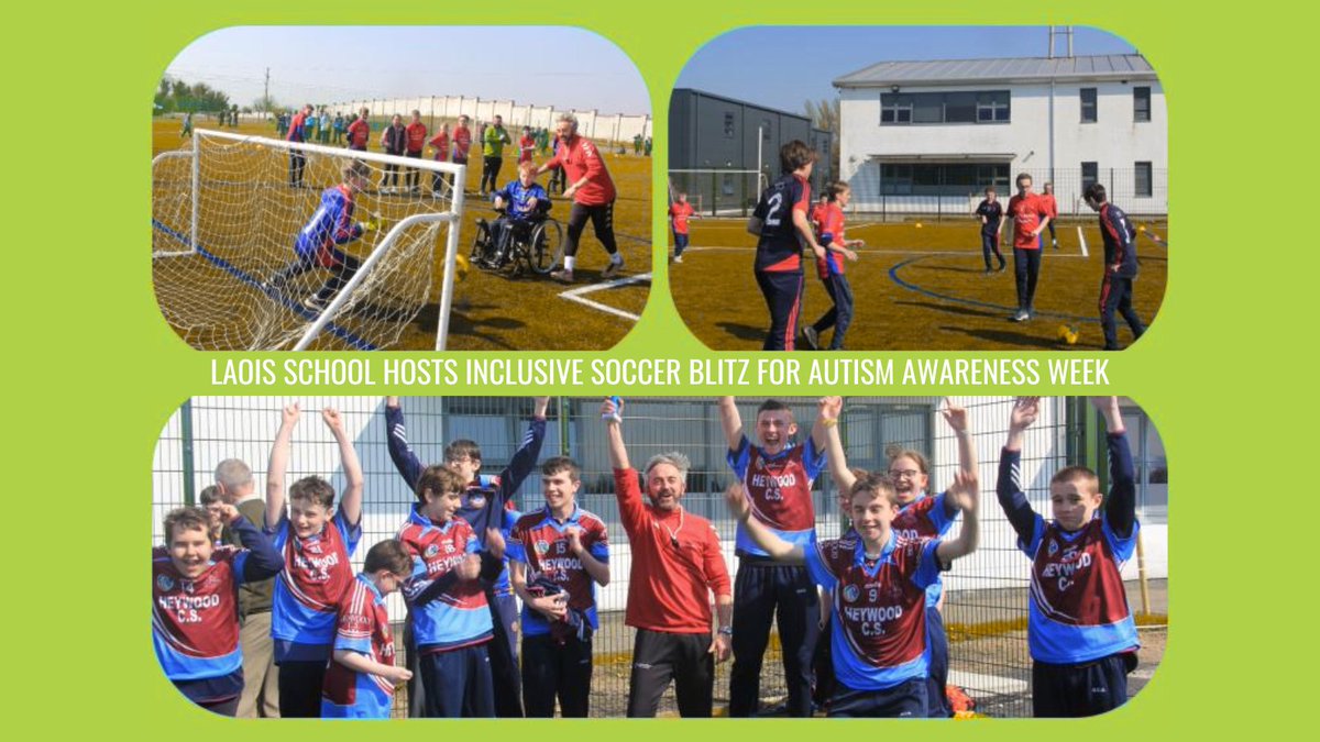 ⁠Students from Laois and Tipperary came together for a fun-filled Inclusive Soccer Blitz at Mountrath Community School, celebrating Autism Awareness Week with teamwork and friendship! 💙⚽️

Click the link below to read more.
l8r.it/K7DK