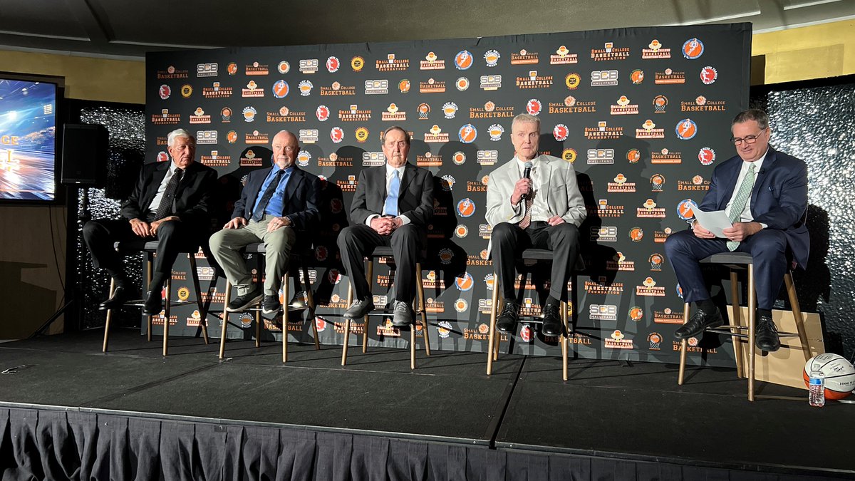 NABC (@nabc1927) on Twitter photo Harry Statham
Danny Miles
Herb Magee
Dave Holmquist
The only four coaches to ever surpass 1,000 career wins at the small college level were celebrated Sunday at the <a href="/smcollegehoops/">Small College Basketball</a> National Awards Show! Harry Statham
Danny Miles
Herb Magee
Dave Holmquist
The only four coaches to ever surpass 1,000 career wins at the small college level were celebrated Sunday at the <a href="/smcollegehoops/">Small College Basketball</a> National Awards Show!
