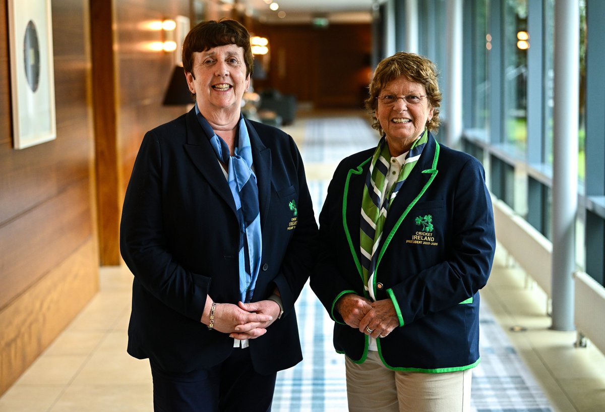 📡 New Cricket Ireland President welcomed as Stella Downes finishes her tenure 👏

Full story ➡️ bit.ly/42z1cAY

#BackingGreen #LoveCricket