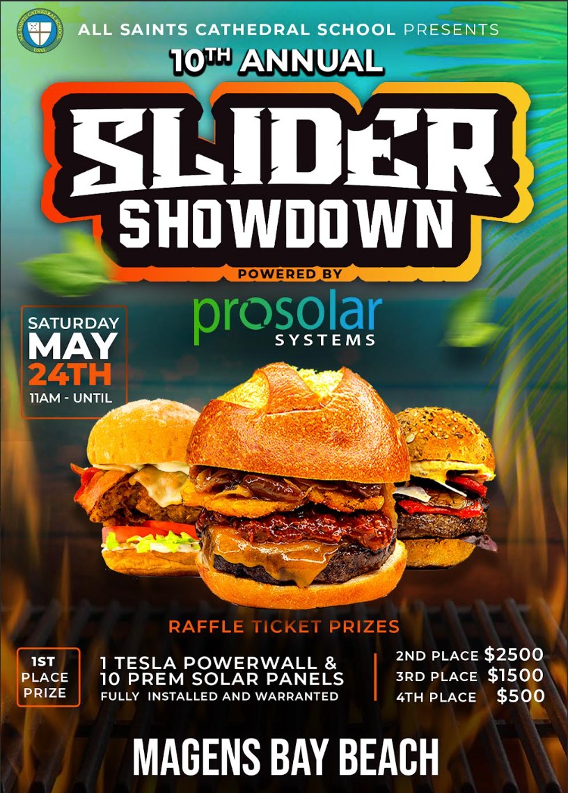 ProSolarAmerica's tweet image. 🍔 Calling all businesses and food lovers! 🍔
Register now to be a part of the 10th Annual Slider Showdown powered by ProSolar!
Sign up here 👉 allsaintsvi.org/fundraising-an…

#SliderShowdown #AllSaintsVI #ProSolarSystems #FoodFestival #SupportLocal #RegisterNow