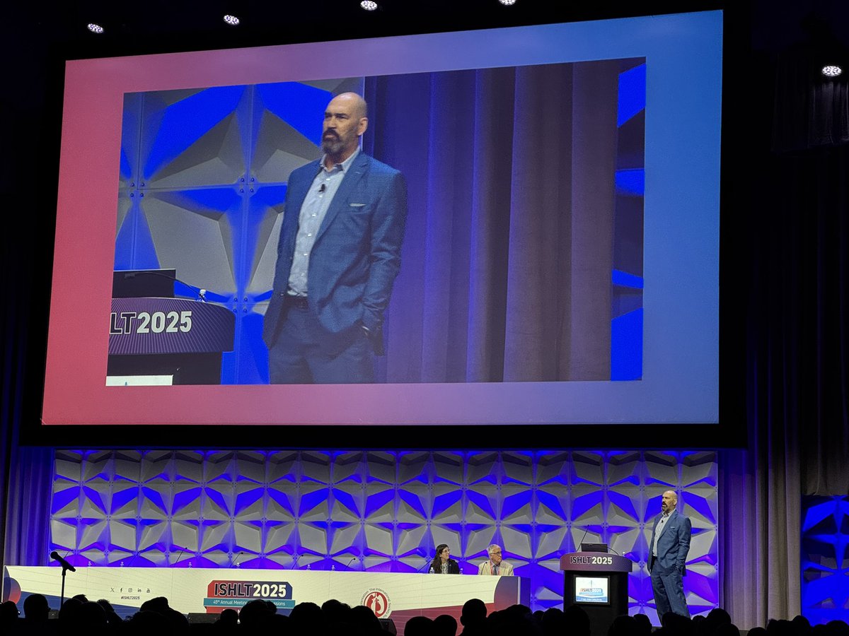 Touching talk by <a href="/ScotPollard31/">Scot Pollard</a> on his journey as a heart transplant recipient. Incredible! 🫀🫀🫀 <a href="/ISHLT/">The ISHLT</a> #ISHLT2025