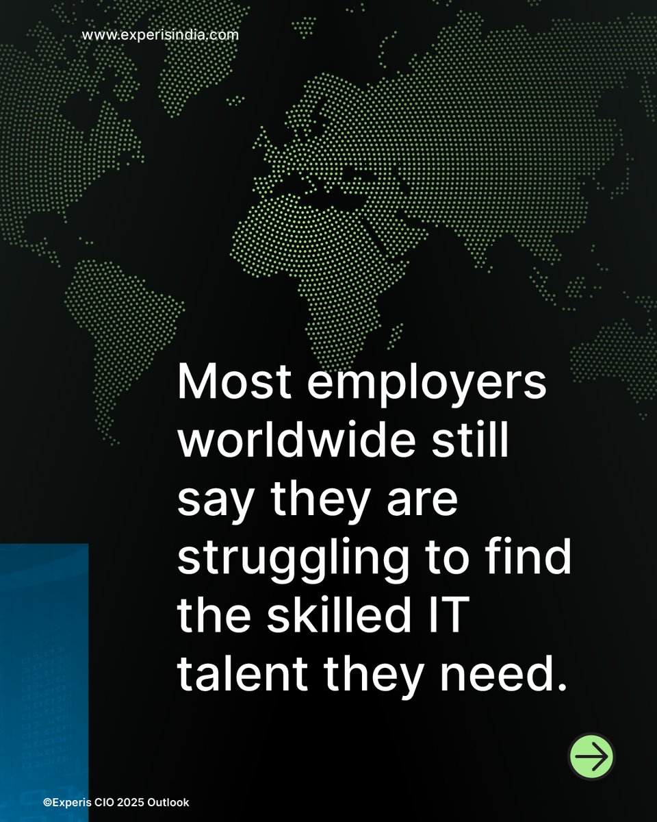 #IT leaders are scaling high-performing teams and progressing their organizations by utilizing these key takeaways from #Experis #CIO 2025 Outlook

Download Report: experisindia.com/ciooutlook

#FutureForward #ExperisIndia #report #ITindustry #Survey #Insights #DigitalTransformation