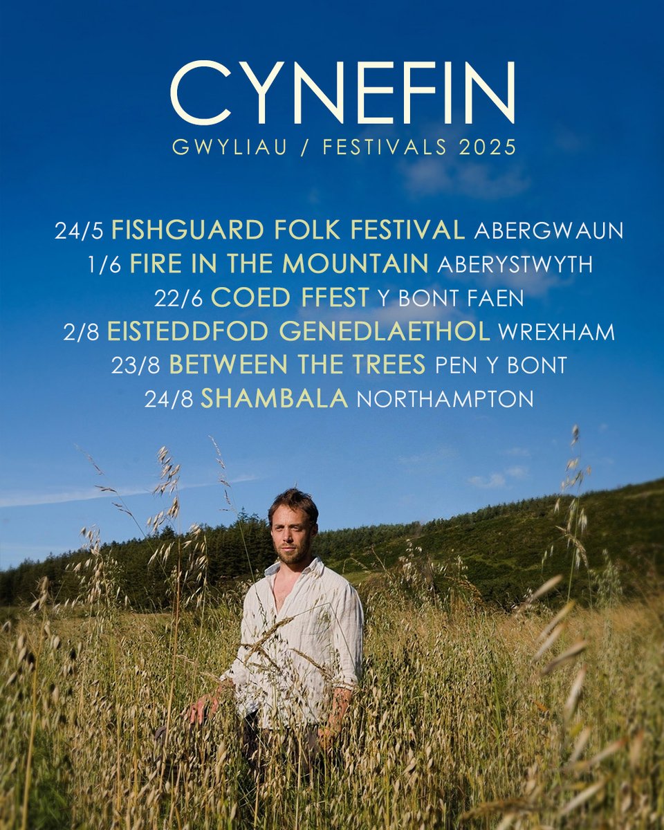 Cynefin (@cynefinmusic) on Twitter photo 🎪 SUMMER FESTIVALS // GWYLIAU HAF ☀️
Ok you beauties, here's where I'll be with the band over the summer! See you in a field somewhere!
Iawn de pobl hyfryd, dyma lle fyddai gyda'r band dros yr haf! Welwn ni chi mewn cae yn rhywle!
📷 Photo/Llun <a href="/heleddwynhardy/">Heledd Wyn Hardy</a> 🎪 SUMMER FESTIVALS // GWYLIAU HAF ☀️
Ok you beauties, here's where I'll be with the band over the summer! See you in a field somewhere!
Iawn de pobl hyfryd, dyma lle fyddai gyda'r band dros yr haf! Welwn ni chi mewn cae yn rhywle!
📷 Photo/Llun <a href="/heleddwynhardy/">Heledd Wyn Hardy</a>