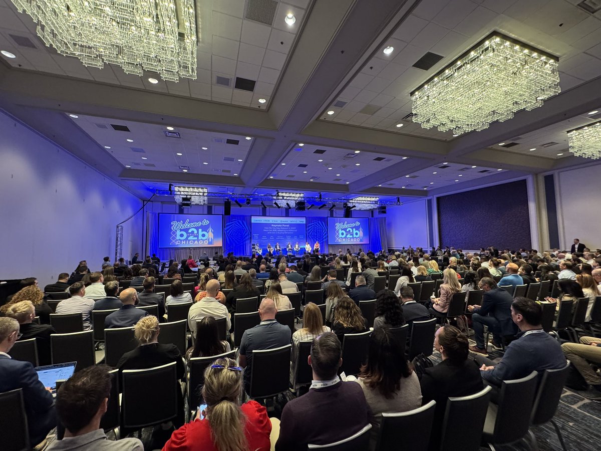 Fantastic turnout at #B2BOnline here in Chicago
<a href="/B2BOnlineConf/">B2B Online</a>
