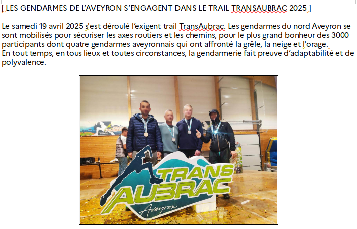 Gendarmerie de l'Aveyron (@gendarmerie_012) on Twitter photo 