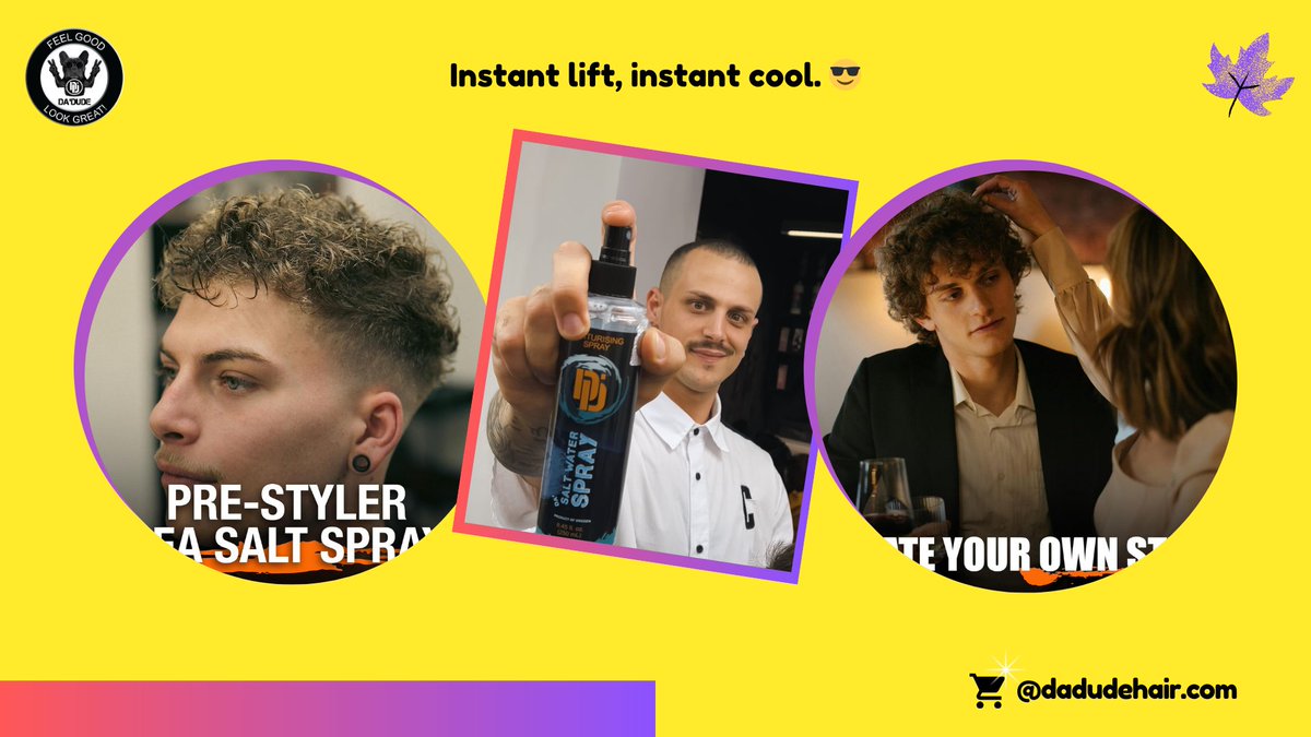 DaDudeyounghair's tweet image. Flat hair after lunch? Hit it with a few spritzes. Instant lift, instant cool.  😎✨
#OnTheGoStyle #HairRefresh #MensHairCare