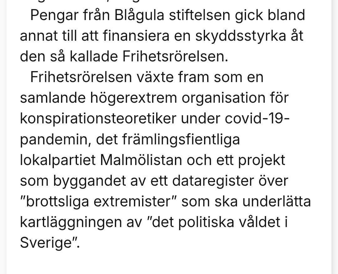 Registret över "brottsliga extremister" som Lundström finansierade är Christian Petersons register han drivit med Avmaskerat/Vänsterkollen.